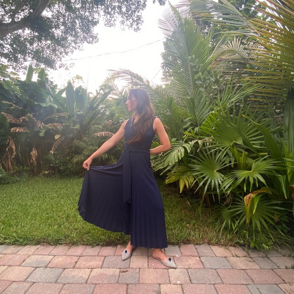 J.Crew Collection Wide-leg Pleated Jumpsuit - Picture 3 of 8